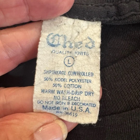 Vintage KSHE'95 Real Rock Radio Black T-Shirt - Picture 3 of 3